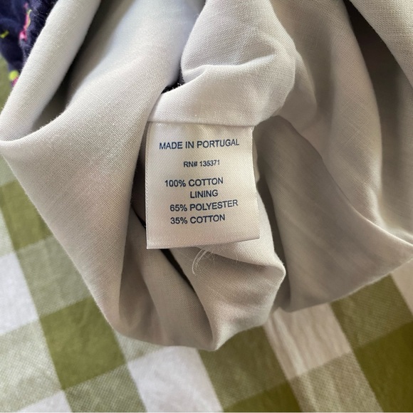 Oscar de La Renta Blue Pink Floral Print Ruffle Skirt 6 - Picture 11 of 11